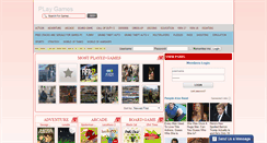 Desktop Screenshot of plagames.com